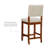 Upholstered Counter Stool with Solid Wood Frame-52517033-52517047