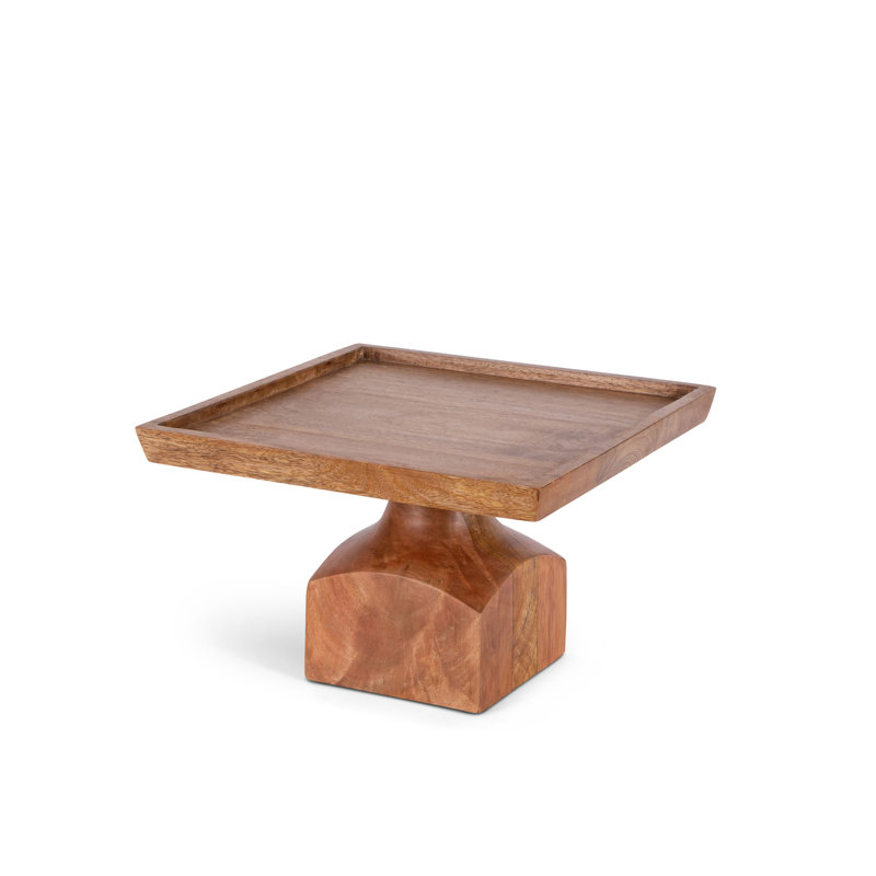 Manor Solid Wood Cake Stand, 10"