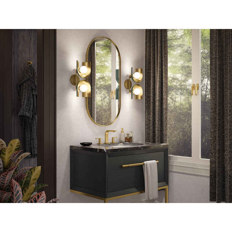 Jabot Two-Light Sconce, Green