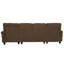 4 Seater Fabric Chaise End Sofa-2038624076