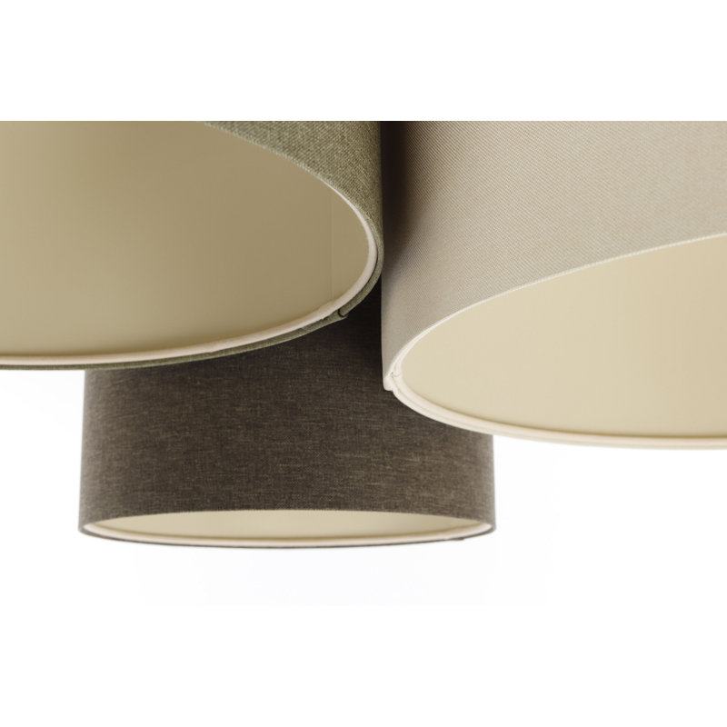 Avaughn Flush Mount, Beige/Grey