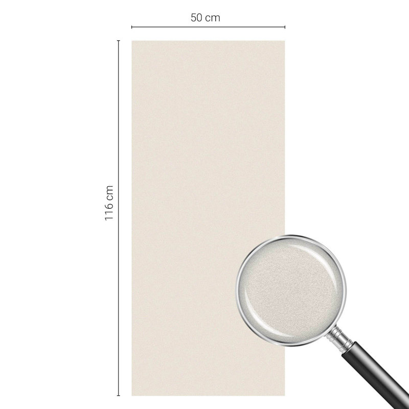 Beige tone stained glass adhesive privacy window decorative film 100x116 Tulup, 50cm W x 116cm L