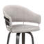 Tabouret de bar ou de comptoir pivotant Gretchen avec accoudoirs en similicuir, bois et acier noir-1792091088-1792091095-1807934357