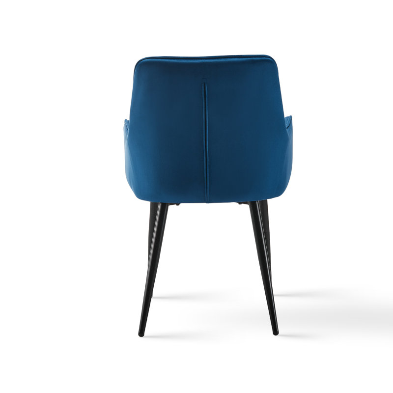 Gelnett 50cm H Velvet Upholstered Armchair, Blue