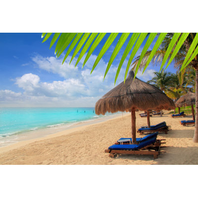 Mayan Riviera Beach - Wrapped Canvas Print