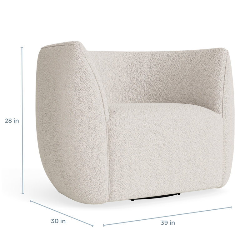 MTO - Council Swivel Lounge Chair, Vos Bone