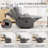 360° Swivel Rocker Manual Bryd, Rocking Chair With Cup Holder, Headrest Movement Bryd Chair For Adults, Glider Bryd,For Living Room,Nursery ,Bedroom-1815885396