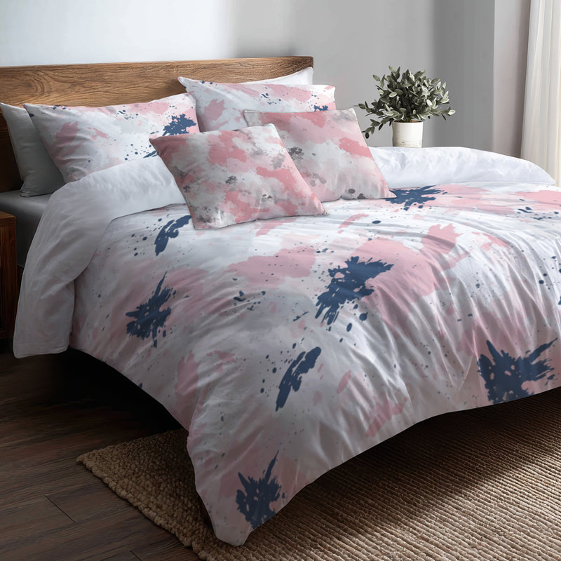 Ensemble de housse de couette et coussin décoratif Teens Abstract, Housse de couette très grand + 4 pièces supplém
