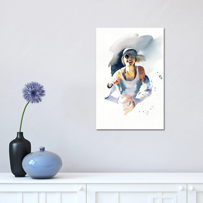 Ice Cream by Marina Ignatova - Wrapped Canvas Painting, 20.32 cm H x 30.48 cm W