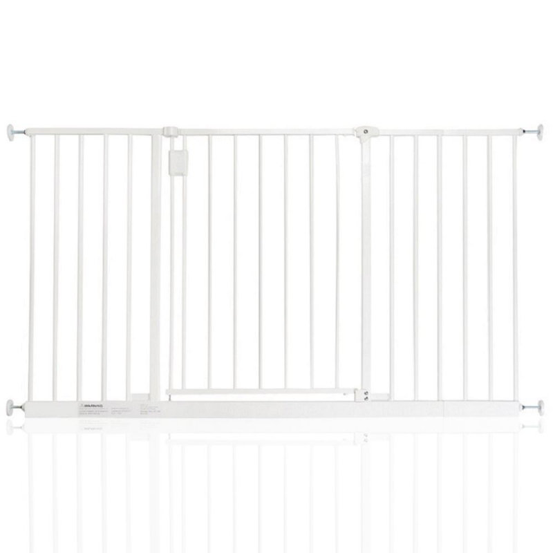 Atso Metal Pressure Mounted Pet Gate, Grey, 134-140 cm