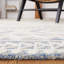 Tapis bleu / ivoire en laine touffeté à la main Kyndall-1624539801