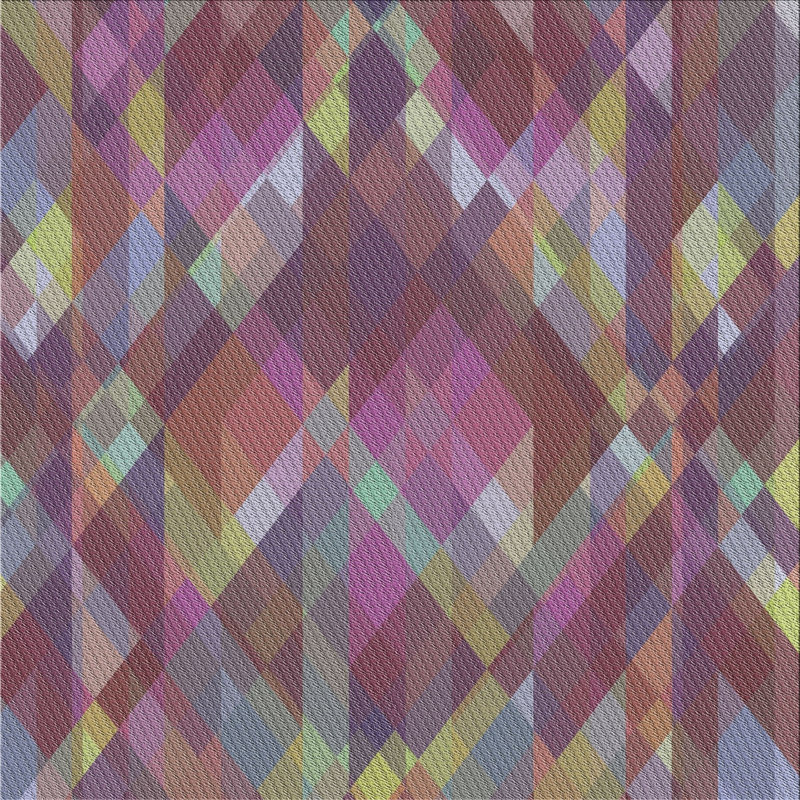 Tapis rose à motif géométrique Kinnear, Carré 8 pi