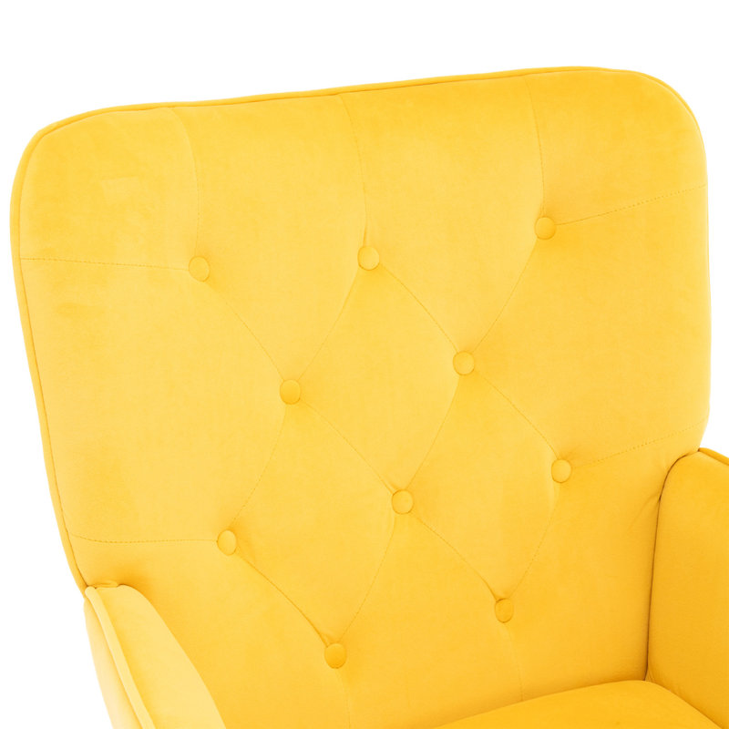 Chaise berçante McRae-Helena, Jaune