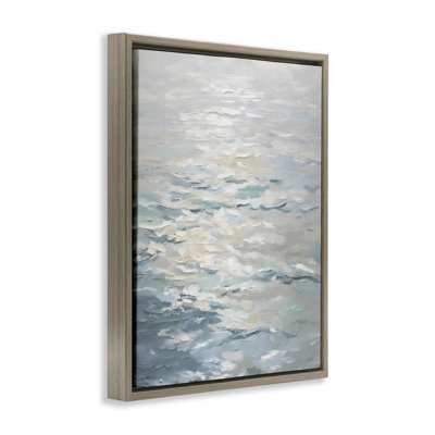 Cadre flottant Shallow Reflections Calm Sea, design par Riley B