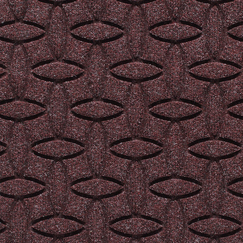 Tapis de porte intérieur antidérapant WaterHog Elipse, Bordeaux, L 3 pi x L 7 pi