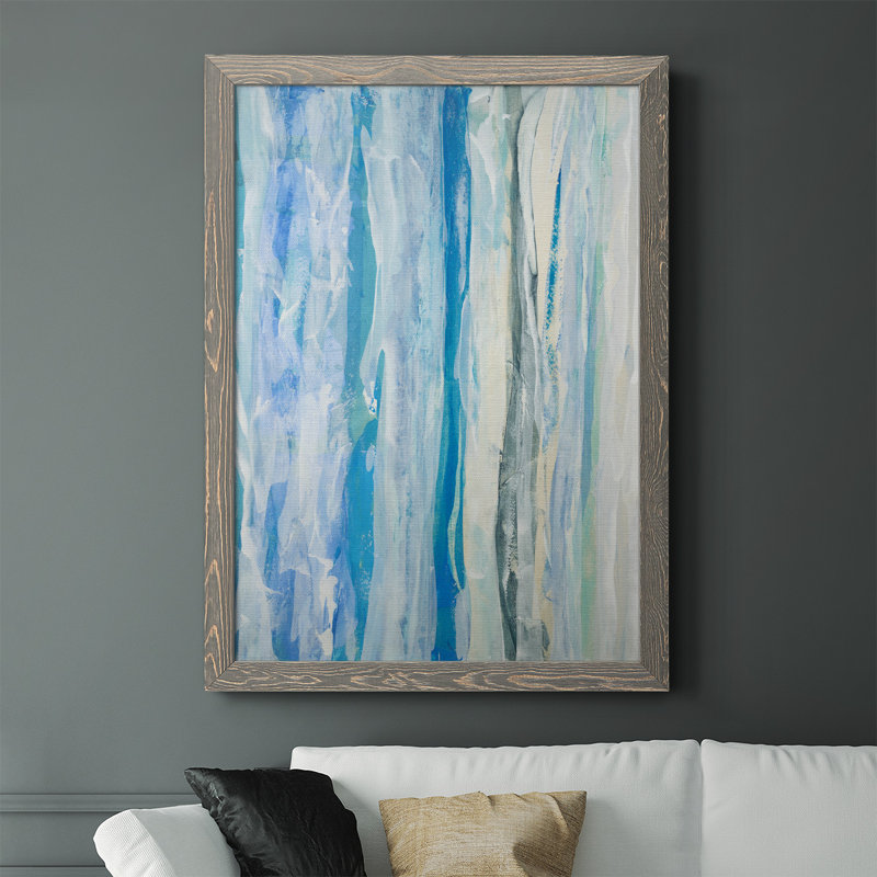 Susy Natation Ashore, reproduction d'art sur toile, H 43,5 po x l 31,5 po x P 1 po, gris