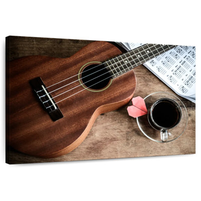 Abarca café et ukulélé
