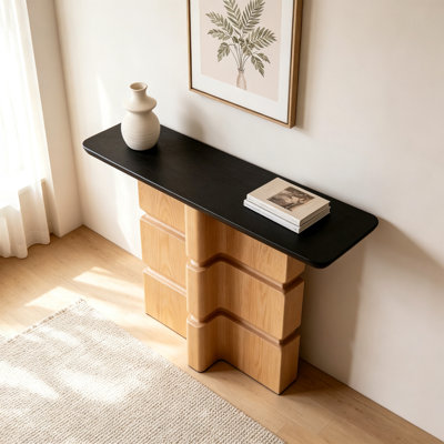 Solid Pine Modern Console Table