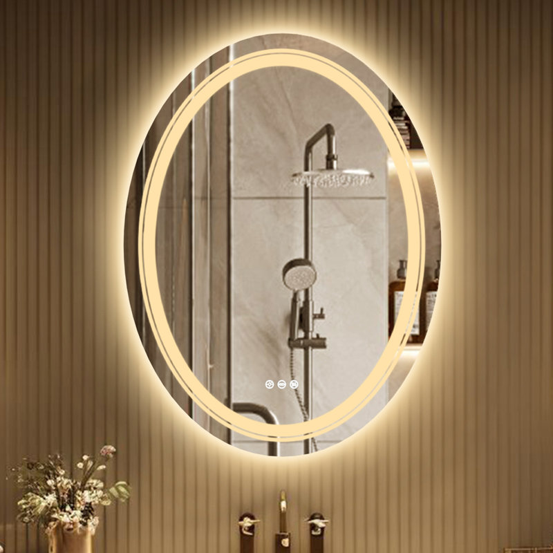 Francesa Oval Mirror, 32" H x 24" W x 2" D