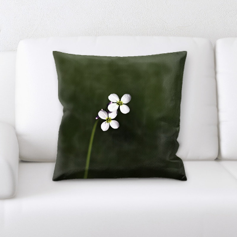 Coussin décoratif fleur sauvage