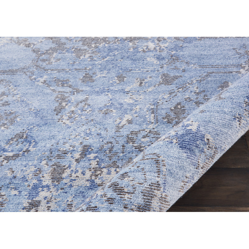 Tapis intérieur ciel noué à la main Sacco, Tapis de couloir 2 pi 3 po x 8 pi