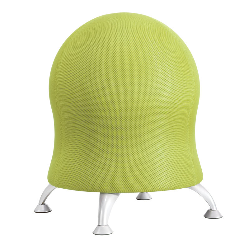 Chaise-ballon d'exercice Zenergy, Blanc, Graminée