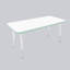 Table rectangulaire d'activités thermofusionnées avec pieds réglables et pivotants standard-113909083-113909081