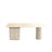 Cream Wood Sintered Stone Writing Desk-66699877