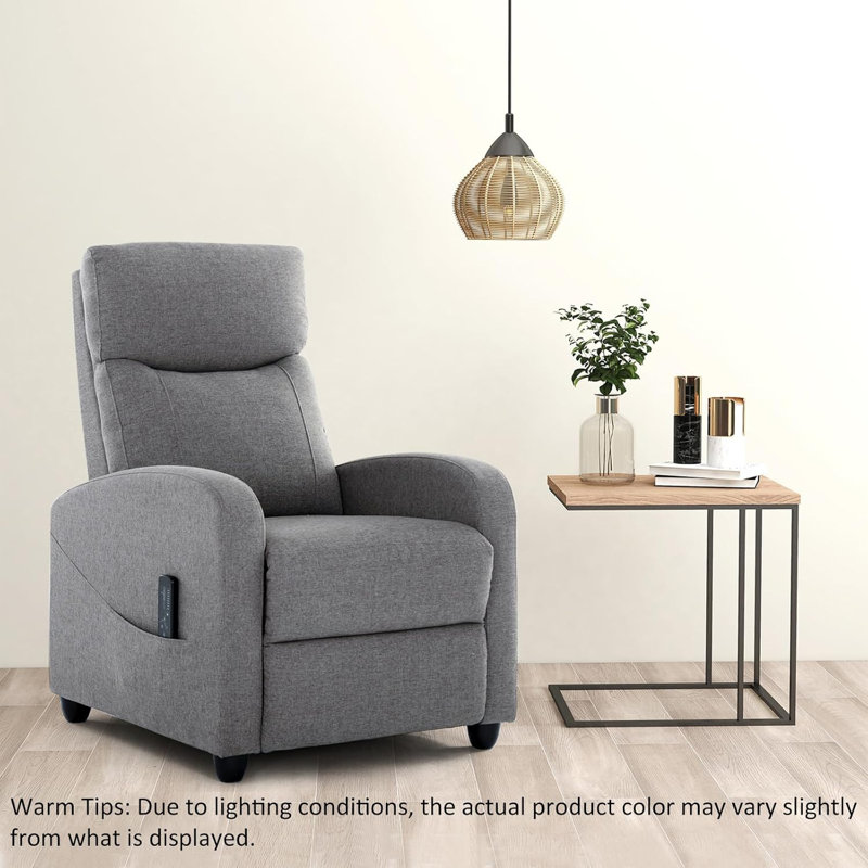 Recliner Chair Massage Sofa, Theater Seat, Lumbar Support, Adjustable Backrest