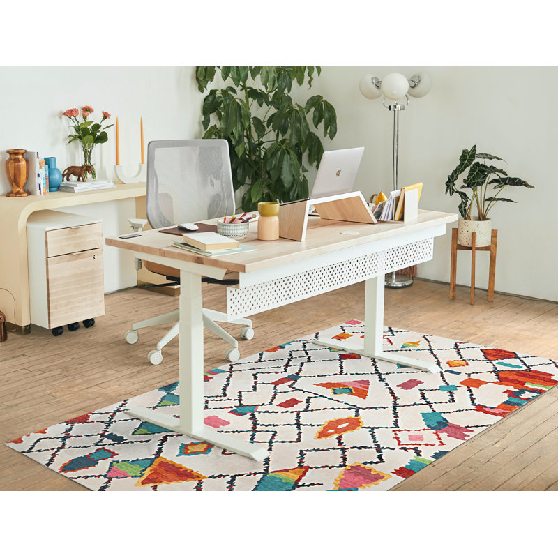 Antaniyah Faux Rabbit Fur Hand Tufted Rug, Rectangle 3' x 5'