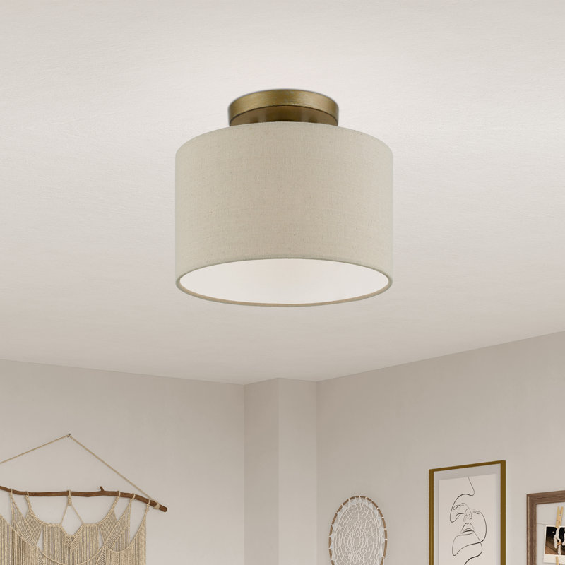 Argyll Fabric Semi Flush Mount