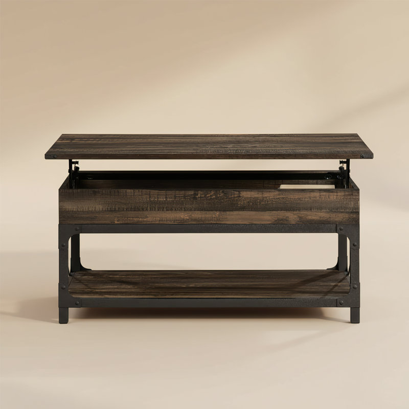 Lift-Top Coffee Table With Drawers