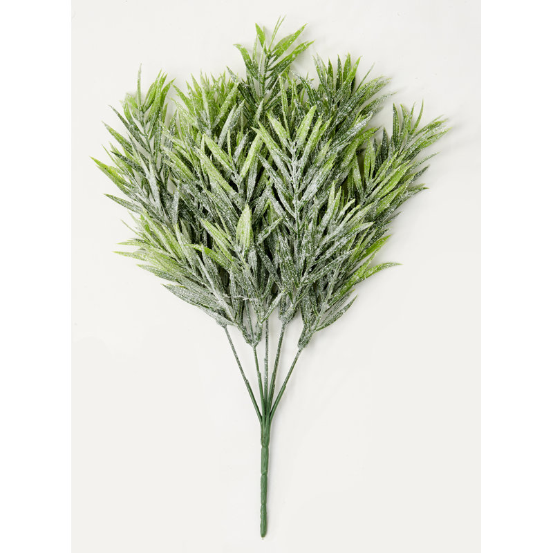 Buisson de feuilles vertes scintillantes 14 po