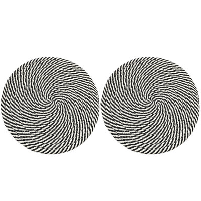 Polyester Round 2 Piece Trivet Set