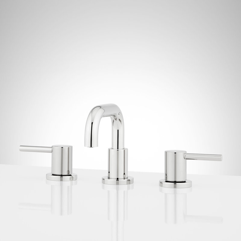 Lexia Widespread Low Bathroom Faucet - Chrome, Chrome
