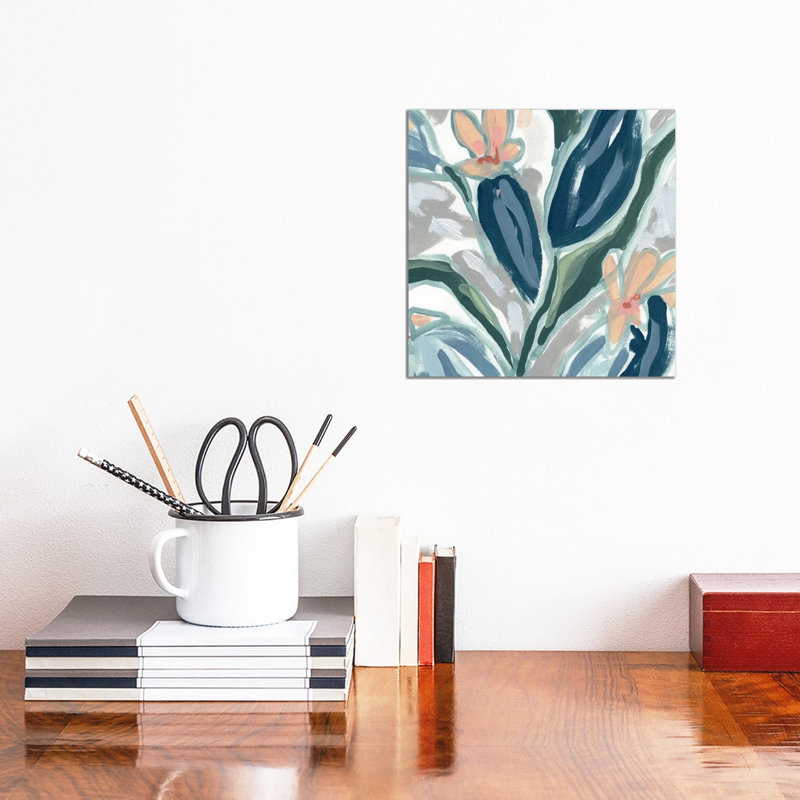 Expressive Garden II by June Erica Vess - Wrapped Canvas Painting, 30.48 cm H x 30.48 cm W