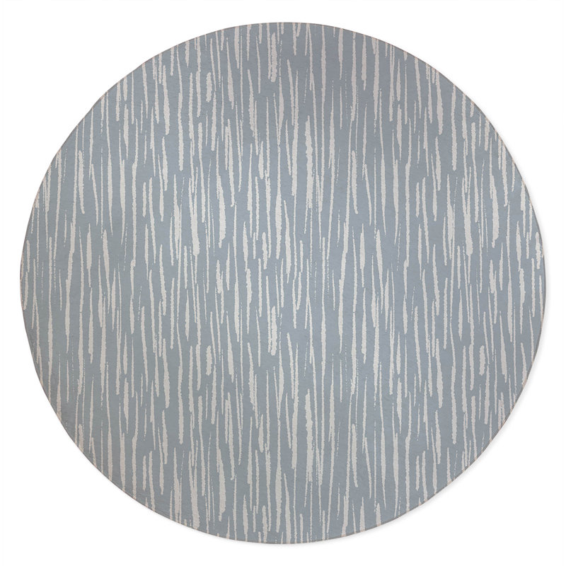 Spectrum Strands Non-Slip Outdoor Rug, Round 5'