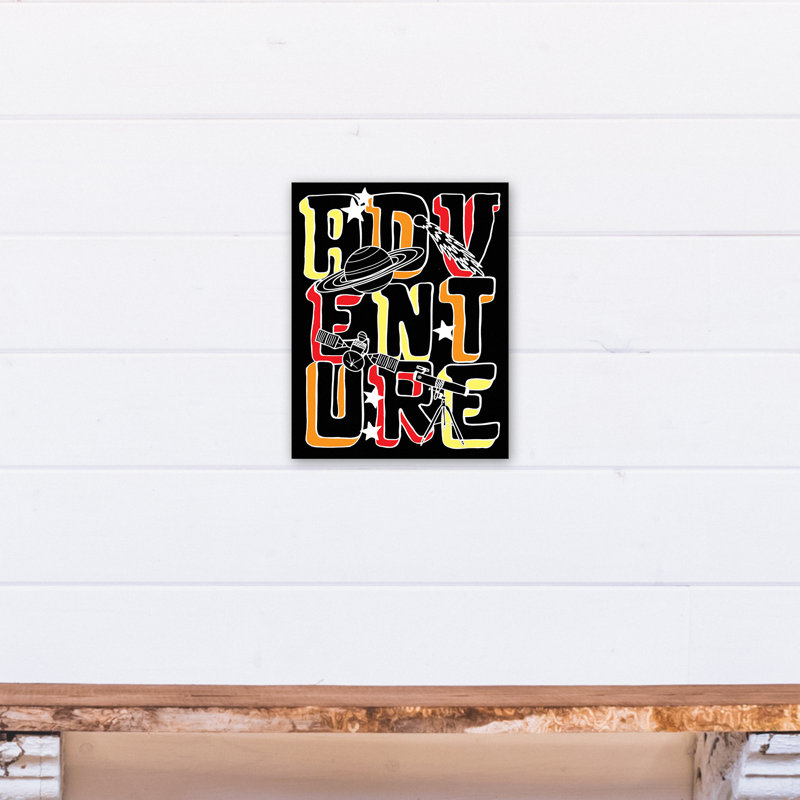 Art sur toile space adventure Biggs, H 14 po x l 11 po x P 1,25 po