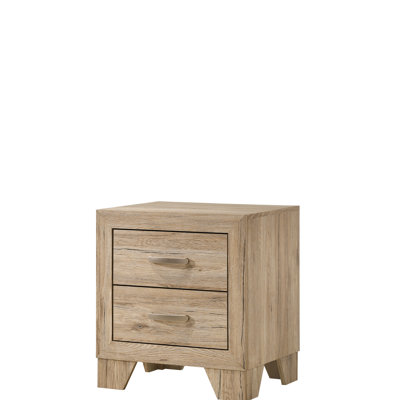 Table de chevet avec rangement - 2 boîtes de tiroir spacieuses Aspect Glide