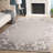 Lycan Ebony Hand Tufted Wool Cotton Floral Rug in Gray/Ivory-704903149