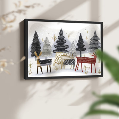 Chirstmas Art-CXLVII -Framed Print - Restickable