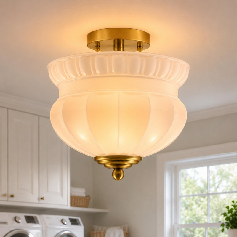 12'' Vintage 2 - Light Flush Mount Ceiling Light