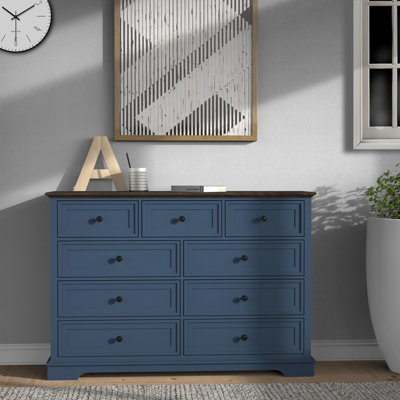 Cabinet Dresser Chest With 9 Drawers, Chest Of Drawers, Bedroom Dresser
