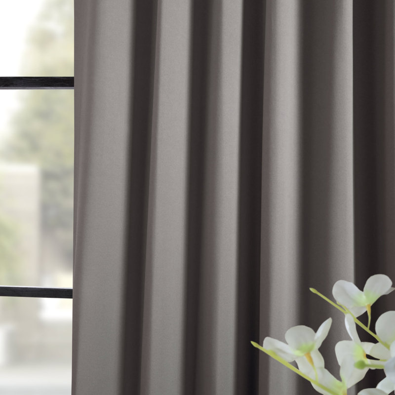 Destinie Room Darkening Curtains for Bedroom & Living Room Curtains For Large Window Single Panel Drapes, 50" W x 96" L, Sky