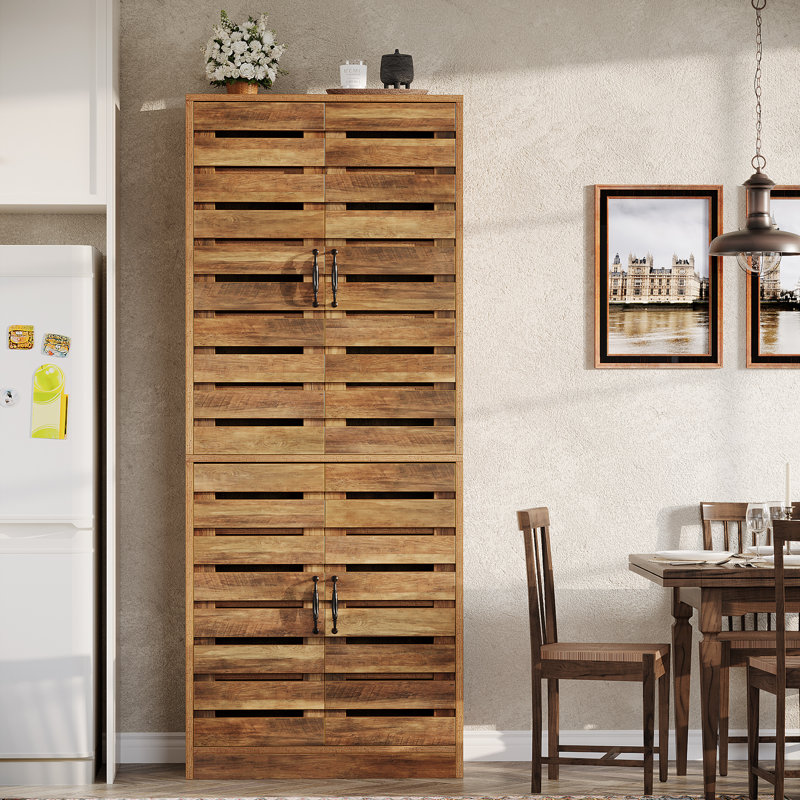 Armoire de cuisine de 70,8 po de hauteur, Brown