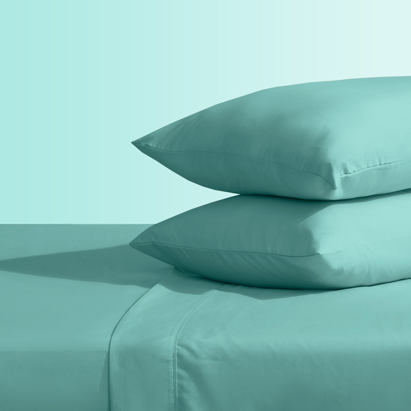  Ensemble de draps en microfibre écologique, Ensemble de draps pour très grand lit avec drap-h, Vert