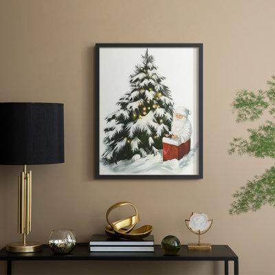 Christmas Holiday Art CCXLV Framed Print - Solid Wood
