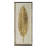 Golden Leaf Brown Background Shadow Box With Golden PS Frame