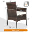 Chaise de patio avec coussins Vivelle-1391459225