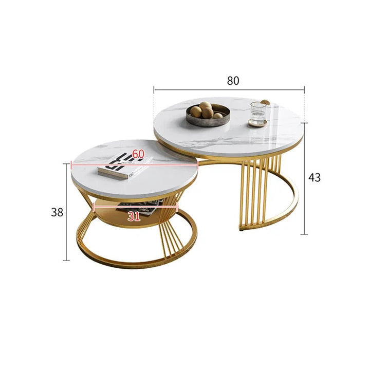 Christien Lift Top Trestle Coffee Table, 43cm H x 31cm L x 80cm W, Yellow Gray/White